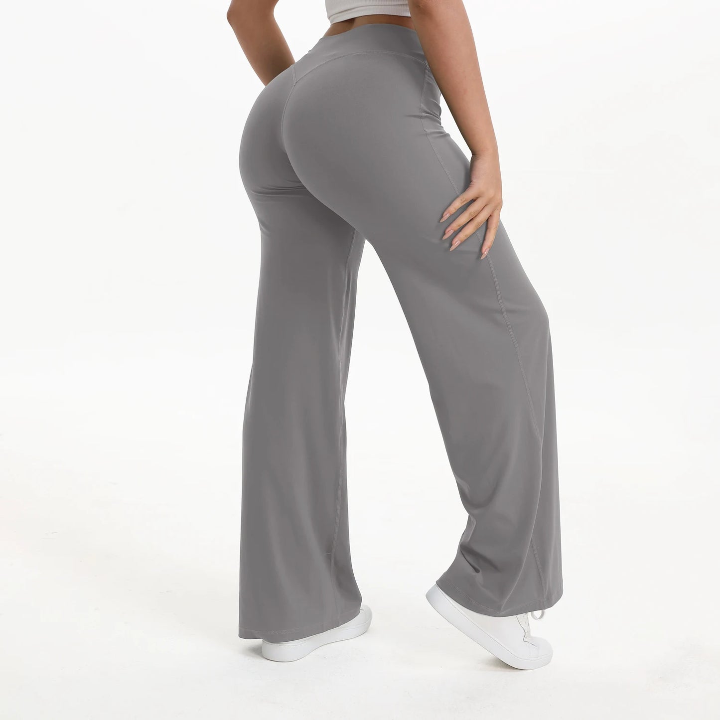 NCLAGEN SoftMotion Straight Leg Yoga Pants for Women Mid Waist