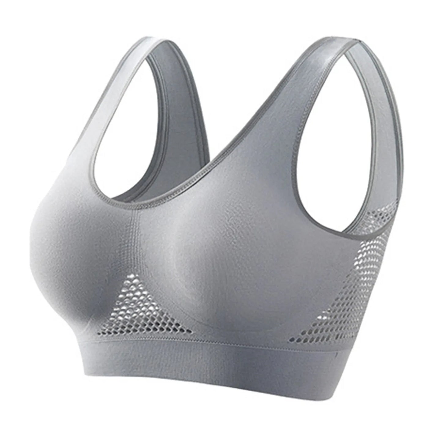 Breathable Women's Shockproof Running Sports Bra With Soft Support