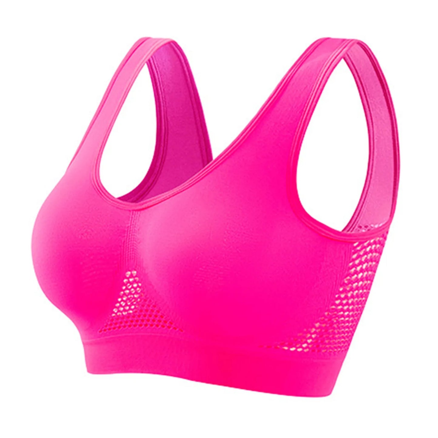 Breathable Women's Shockproof Running Sports Bra With Soft Support