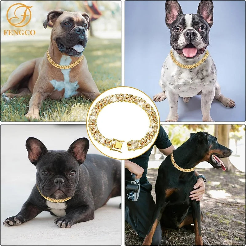 Premium Stainless Steel Chain Collar For Dogs And Cats