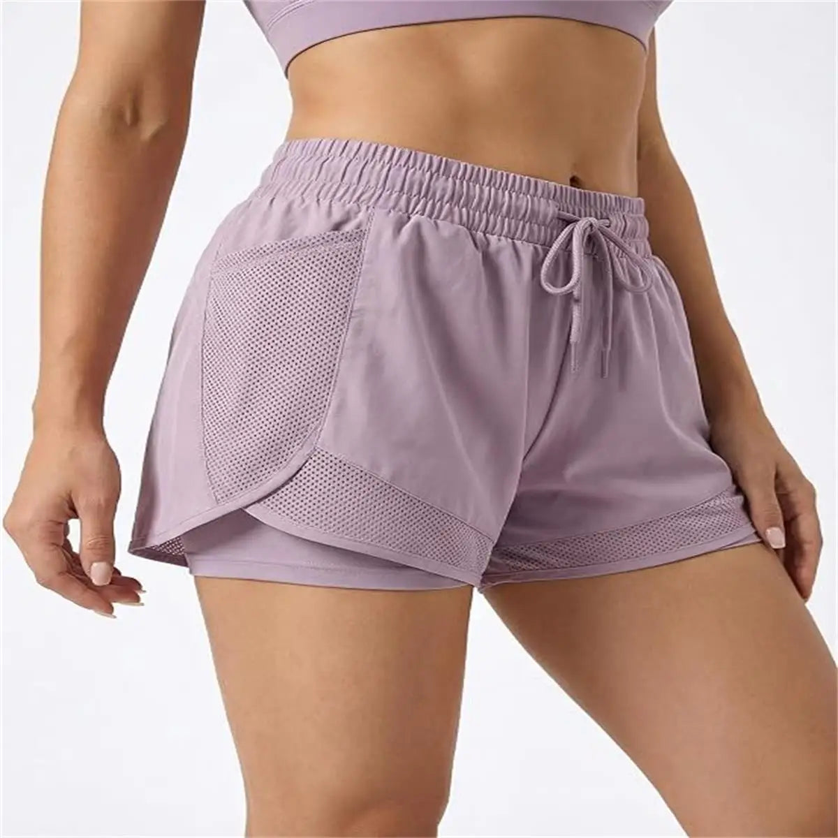 Women Quick Dry Yoga Shorts With Secure Pockets For Workouts