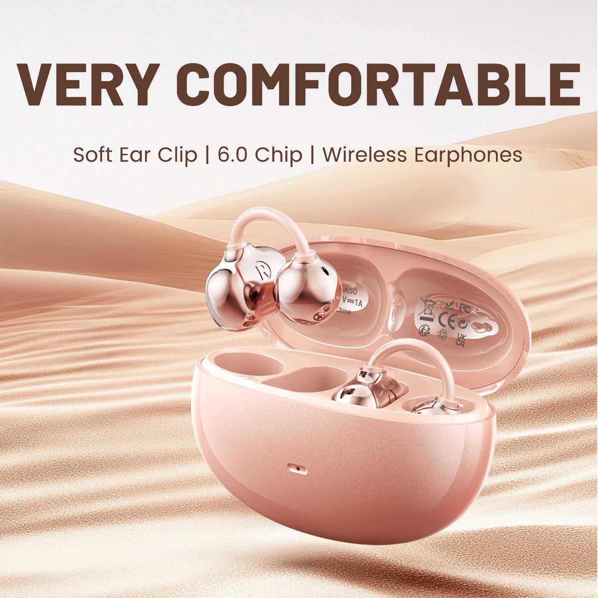 Insonixn Open Ear Clip Wireless Bluetooth Headphones With Mic