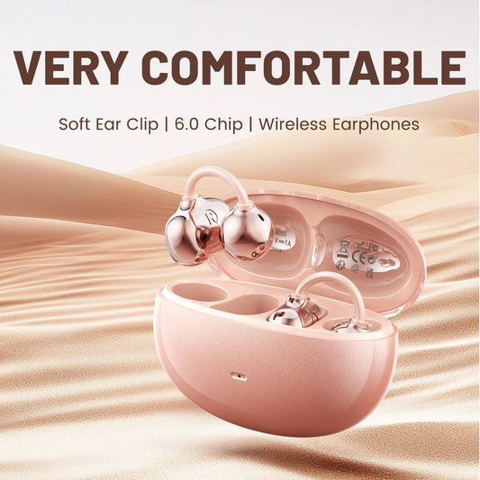 Insonixn Open Ear Clip Wireless Bluetooth Headphones With Mic