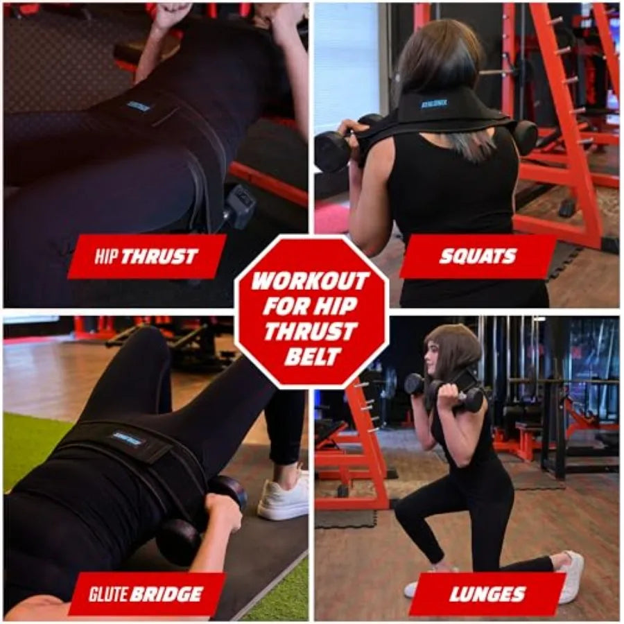 Hip Thrust Belt For Weights Dumbbells And Kettlebells With Padding
