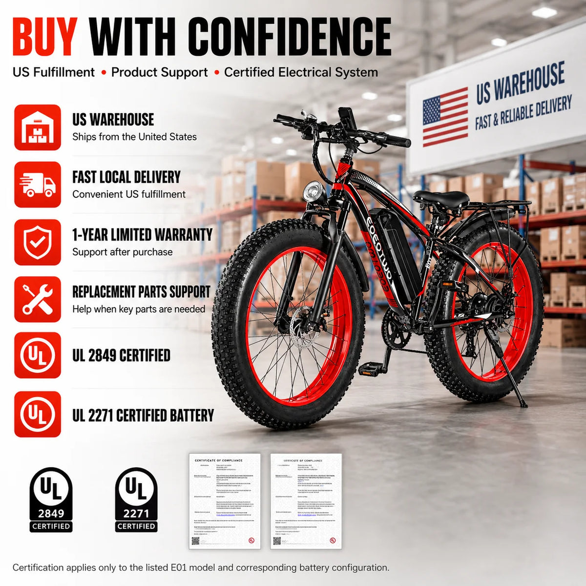 Eoeotwo Fat Tire Electric Bike With High Performance Motor