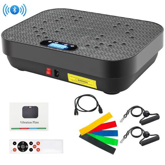 Vibration Plate Full-Body Exercise Machine With Bluetooth Remote And Bands