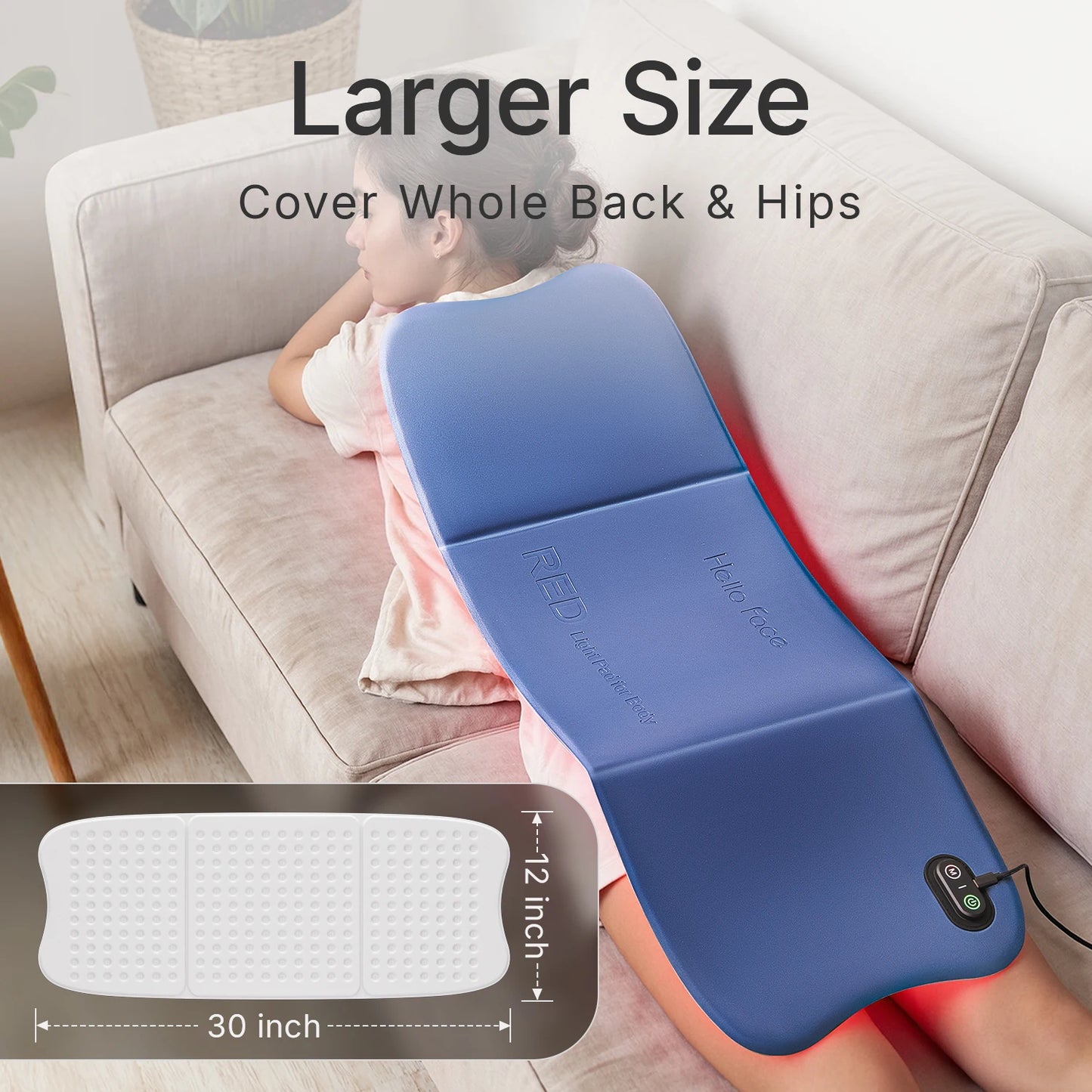 Hello Face Body Light Therapy Mat With 660nm 850nm LEDs