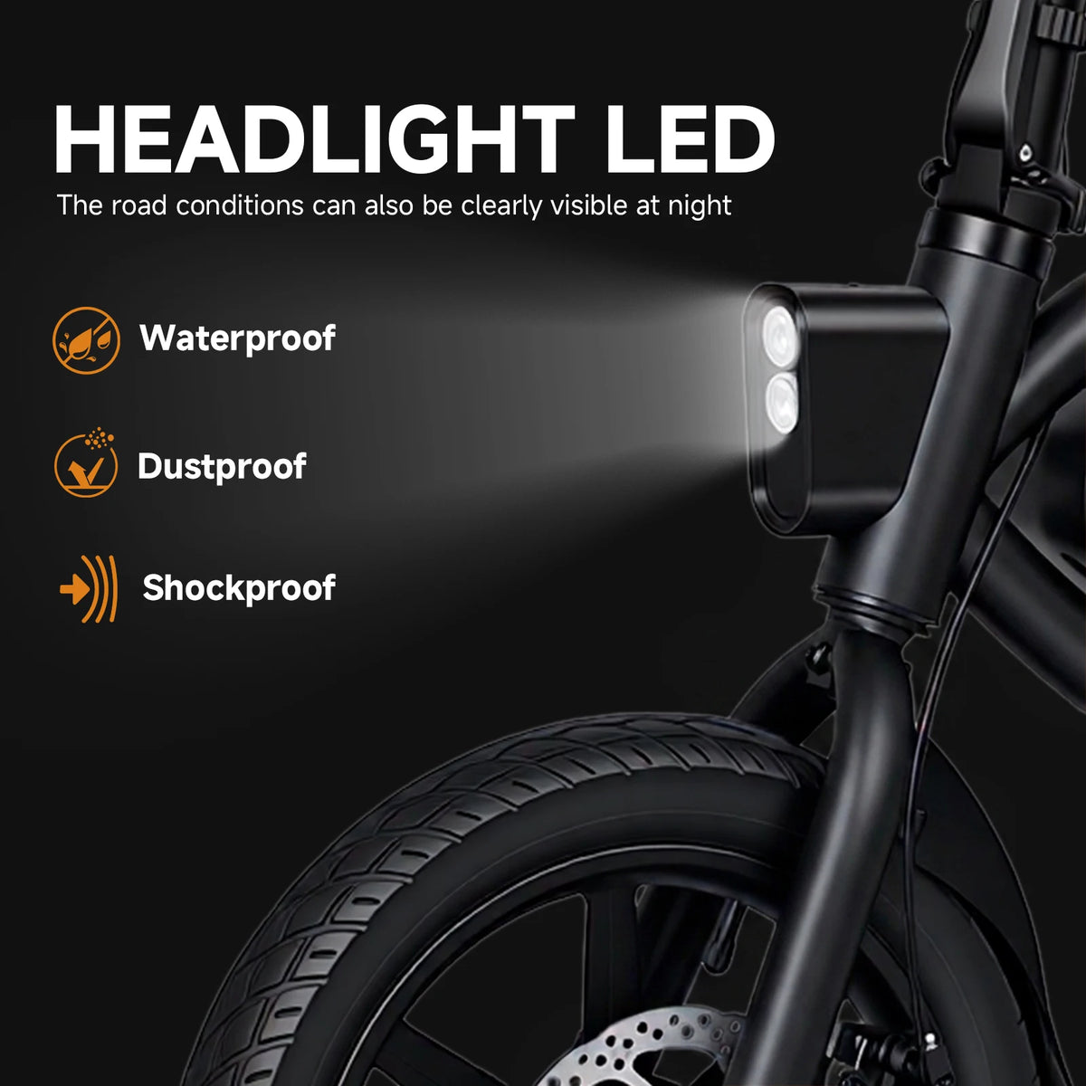 Hezzo T8 Pro Foldable Electric Bike With Dual Disc Brakes