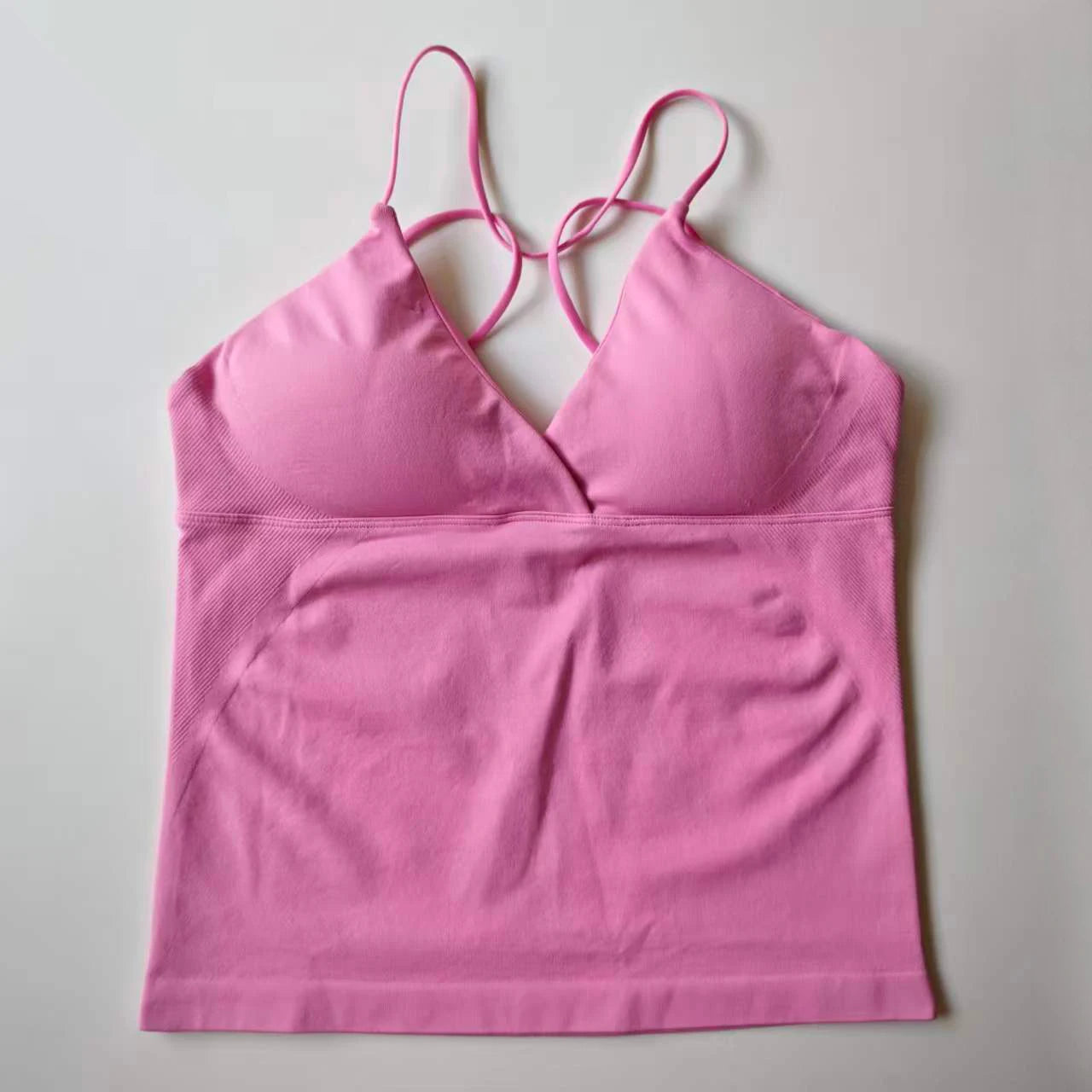 NCLAGEN Vision Twist Front Longline Seamless Yoga Tank