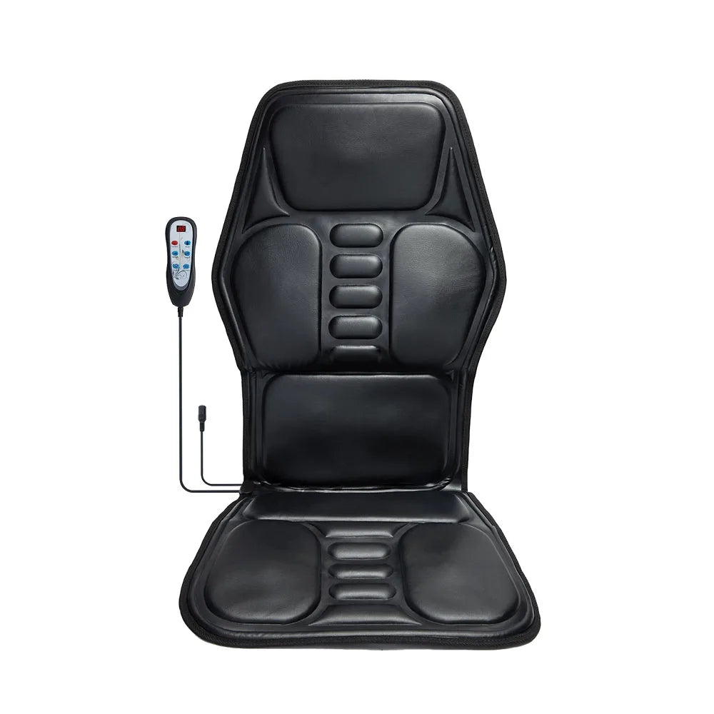 HOMEMASSA Massage Chair Pad With Heat Back Massager Seat Cushion