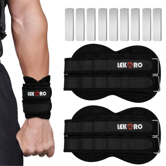 Adjustable Wrist And Ankle Weights With Removable Arm And Leg Weights