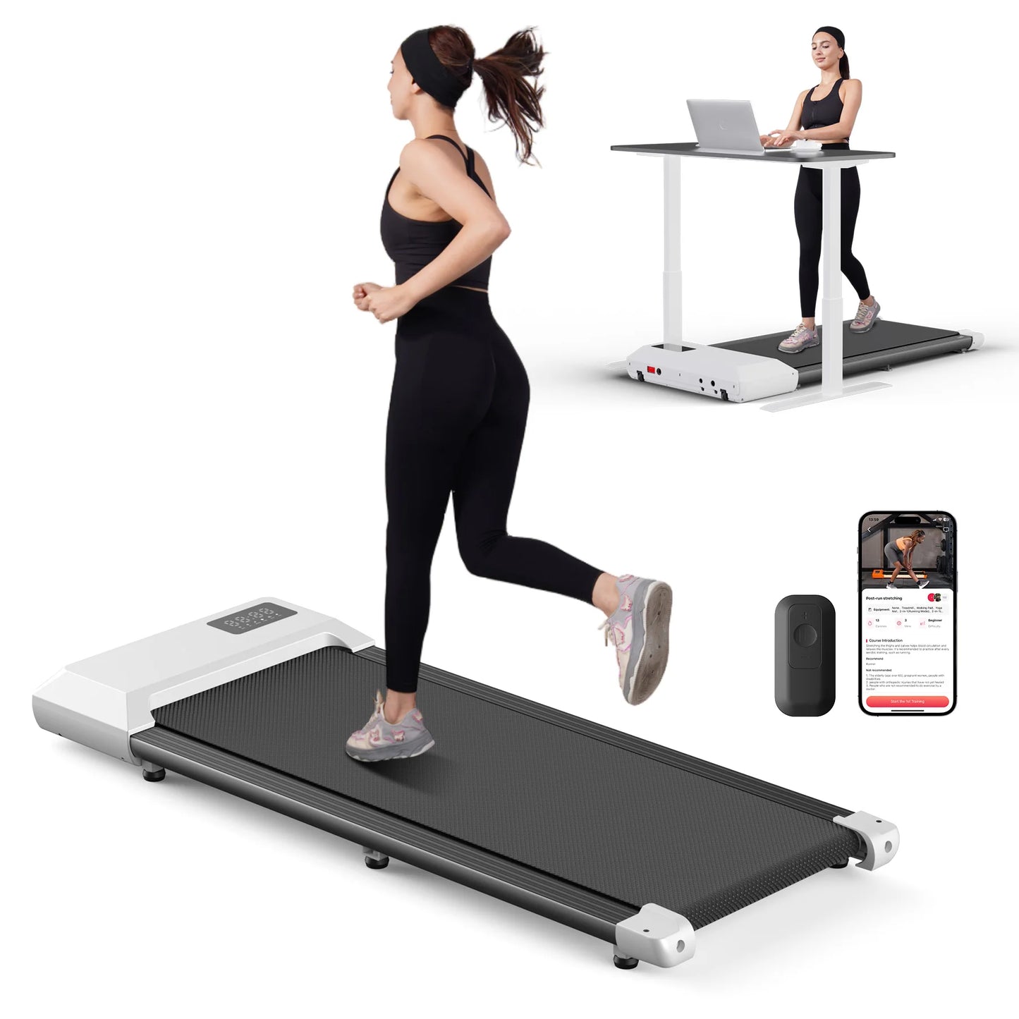 Superun 2in1 Treadmill 2.5HP For Home Use With LCD Display