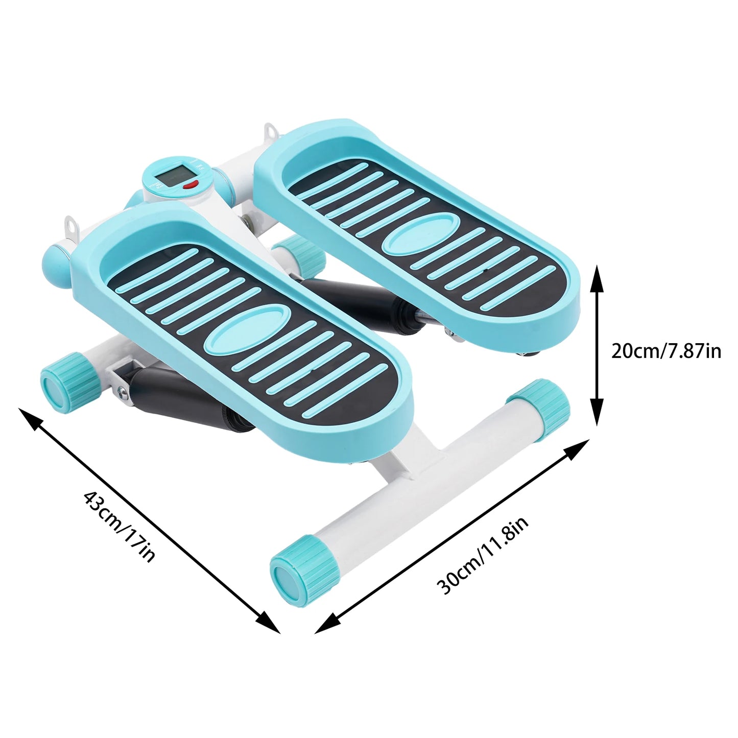 Mini Stepper With Resistance Bands Hydraulic Quiet Fitness Machine