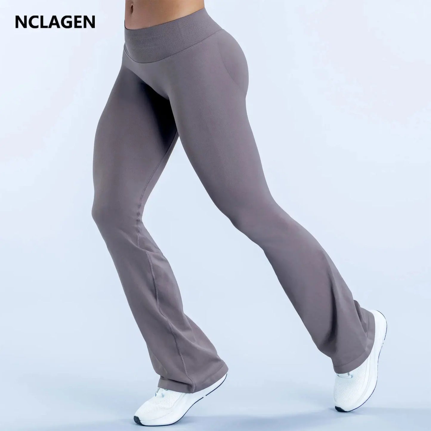 NCLAGEN Impact Flares Seamless Yoga Leggings Women Hip Lifting Scrunch Booty