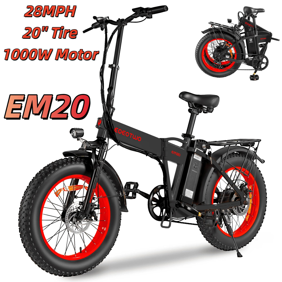 Eoeotwo Fat Tire Electric Bike With High Performance Motor