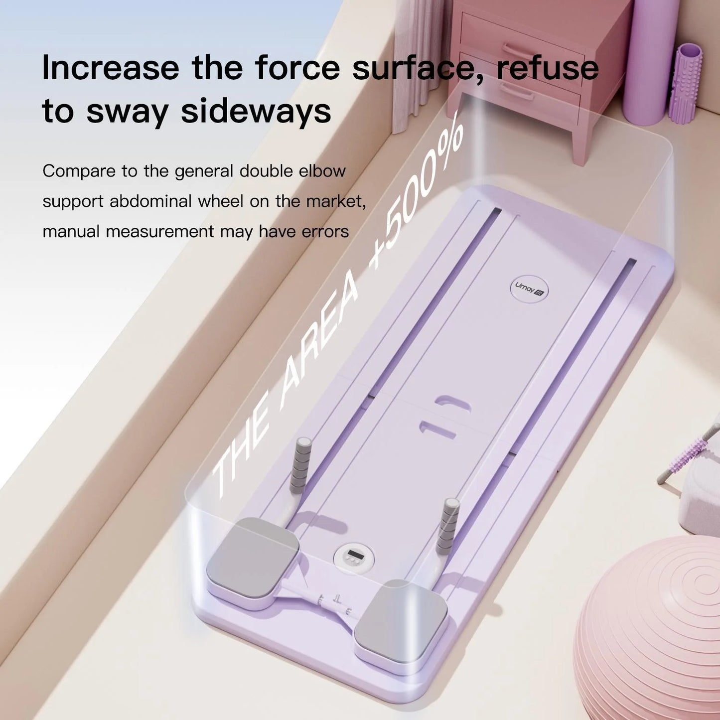 UMAY Multifunctional Pilates Board With Timer And Yoga Mat