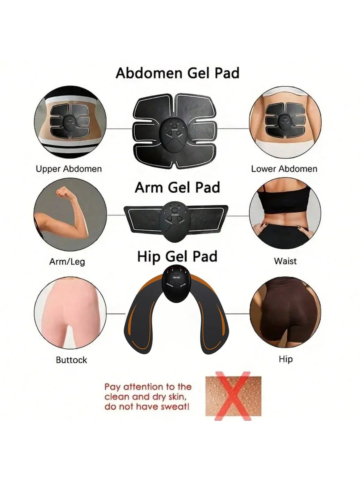Hip Muscle Stimulator Massager Trainer for Fitness and Weightlifting