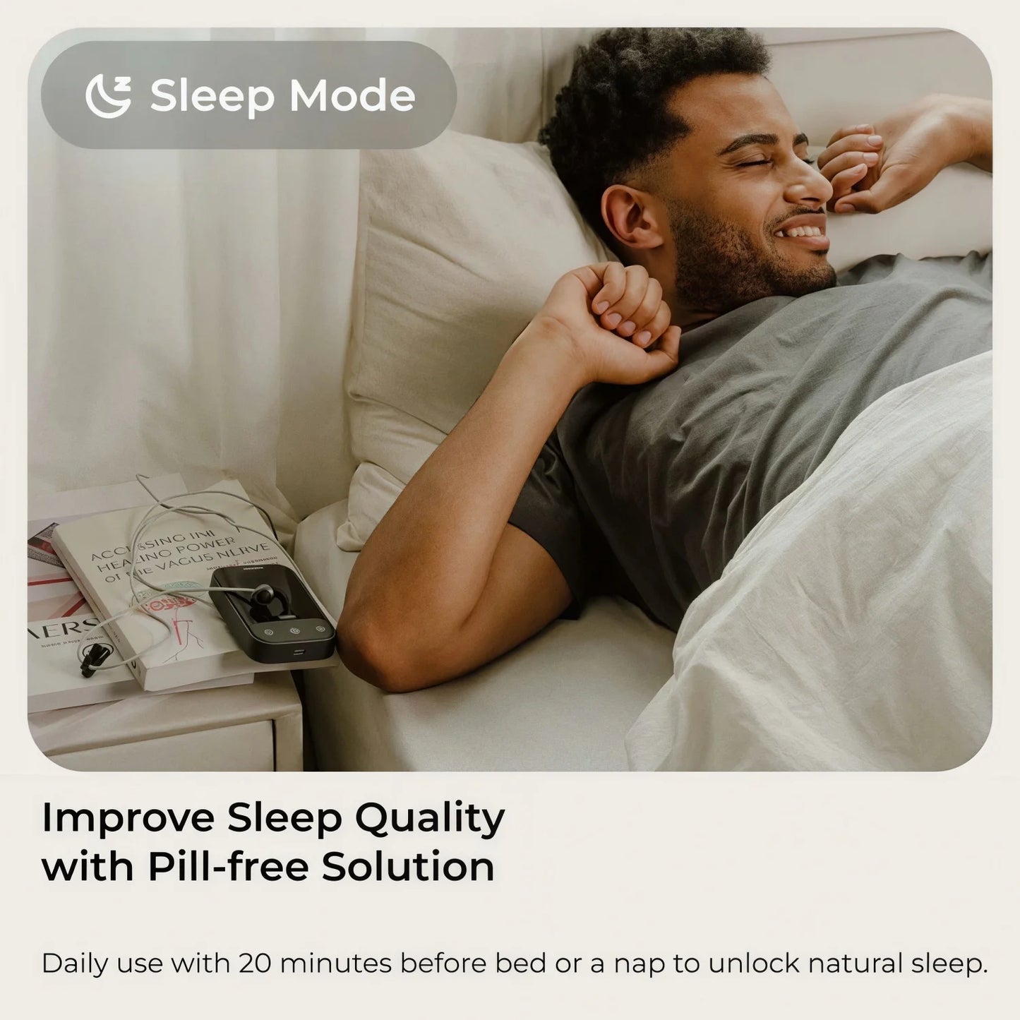 Zenowell Vita Ear-Worn Vagus Nerve Stimulator for Relaxation