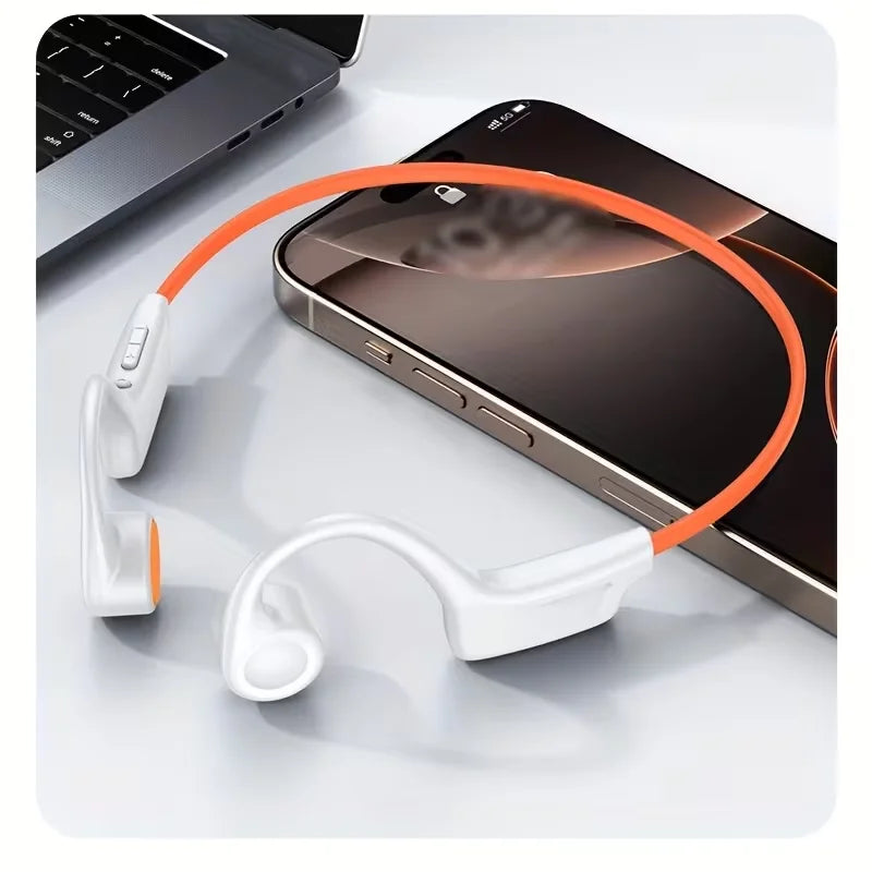 Open Ear Bone Conduction Headphones With Built In Microphone