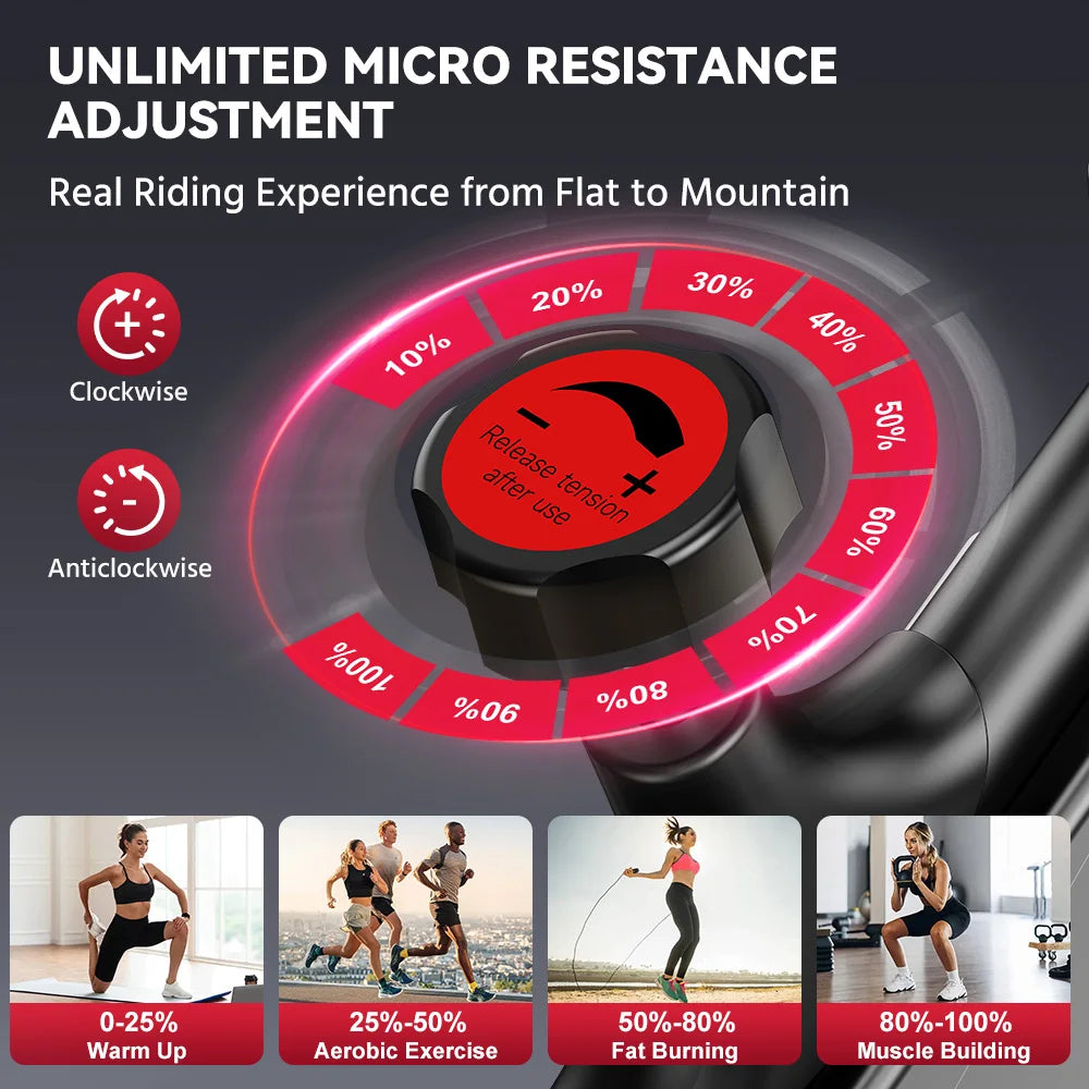 Botifly Exercise Bike Resistance Stationary Bicycle 6Kg Flywheel