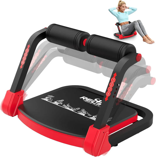Abdominal Trainer For Home Use Foldable With 3 Resistance Levels