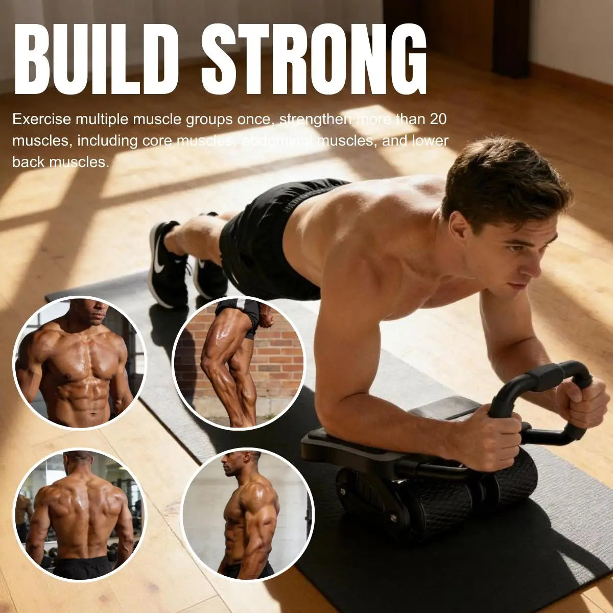 Relife 2 in 1 Wheel Roller With ElbowSupport Knee Pad