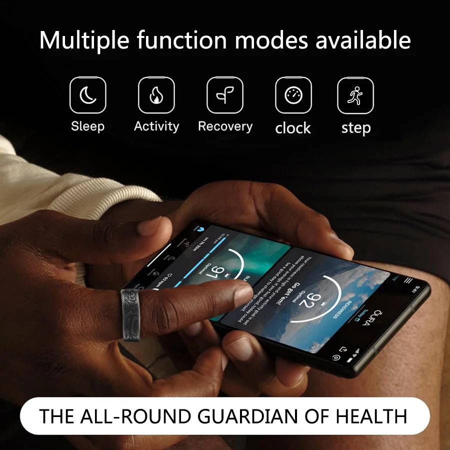 Smart Ring Fitness Tracker With Sleep Monitor IP68 Waterproof