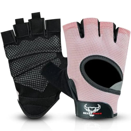 Breathable Fingerless Weight Lifting Gloves Featuring Protective Palm Padding