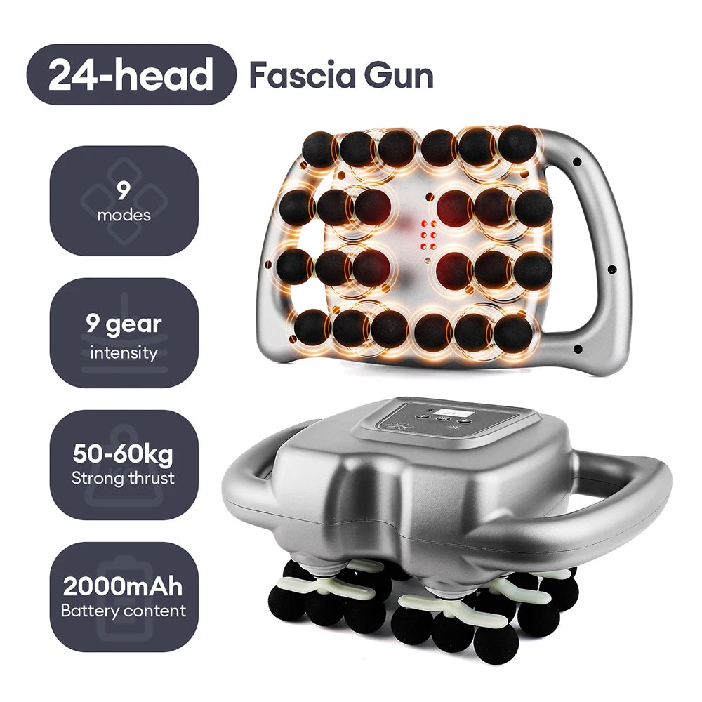 Foreverlily Fascia Massage Gun With 9 Modes For Full Body