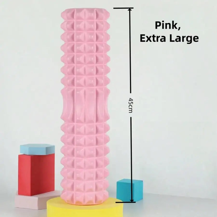 Foam Yoga Massage Roller Textured For Muscle Relaxation And Flexibility