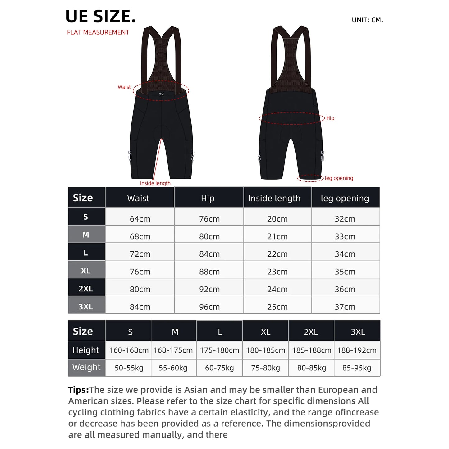 Cheji Men's Cycling Bib Shorts Seamless Quick-Dry Breathable Performance