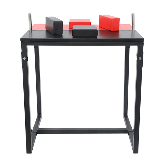 Arm Wrestling Table Folding Strength Trainer With Steel Frame For Home Gym