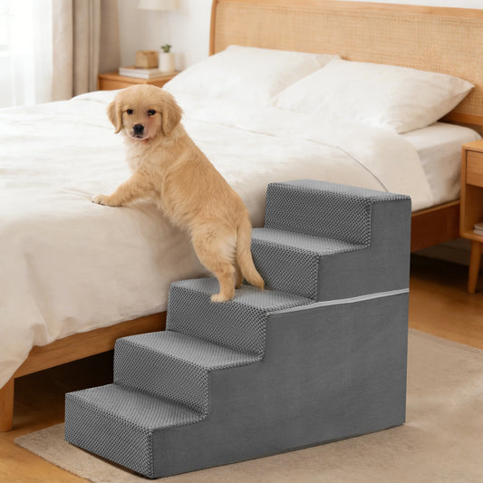 Foam Dog Stairs Ramp With Curved Non Slip Surface