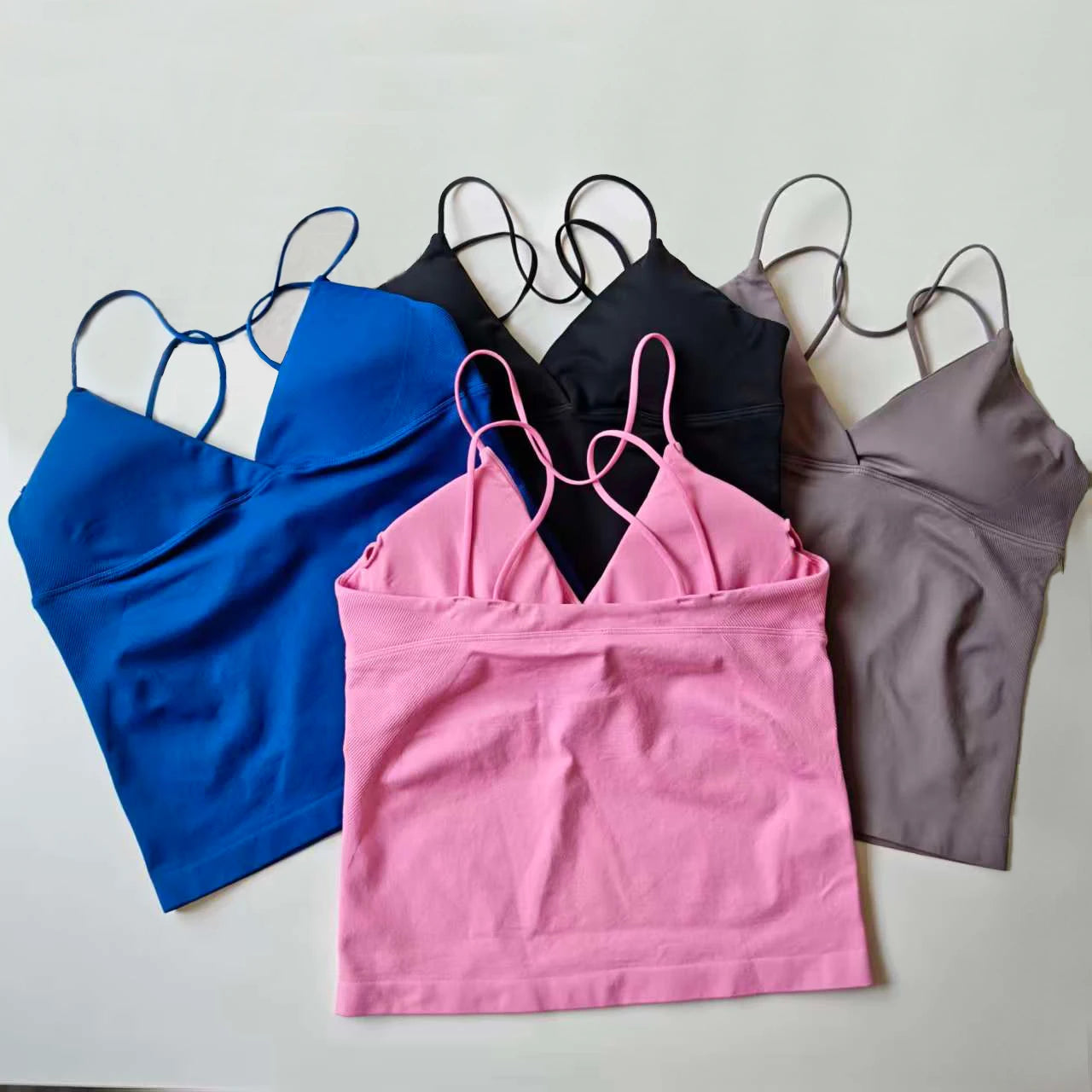 NCLAGEN Vision Twist Front Longline Seamless Yoga Tank