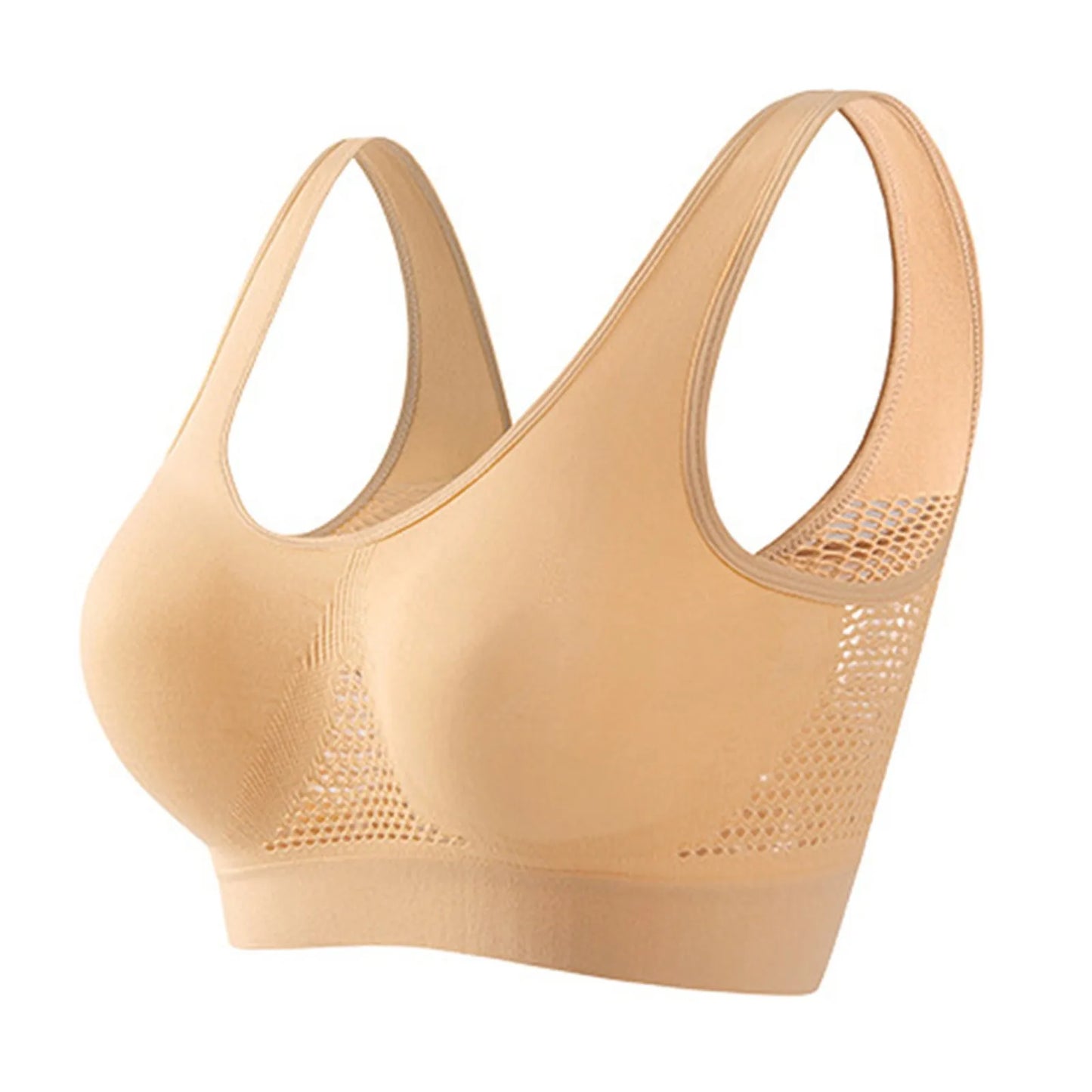 Breathable Women's Shockproof Running Sports Bra With Soft Support