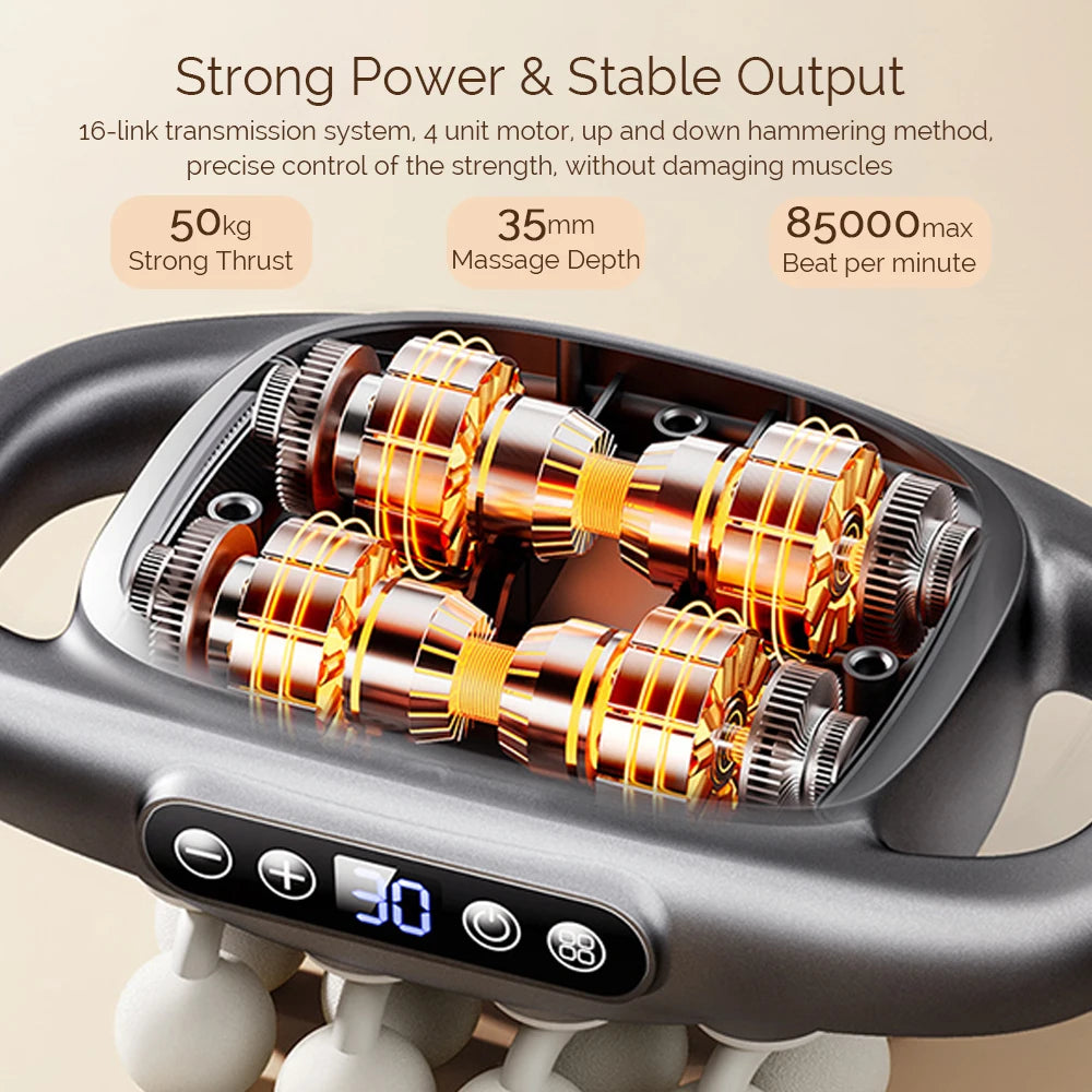 Foreverlily Fascia Massage Gun With 9 Modes For Full Body