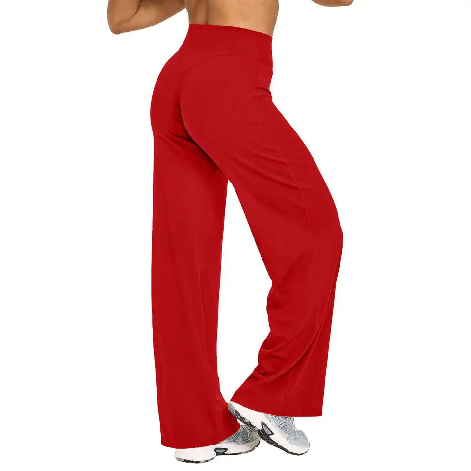 NCLAGEN SoftMotion Straight Leg Yoga Pants for Women Mid Waist