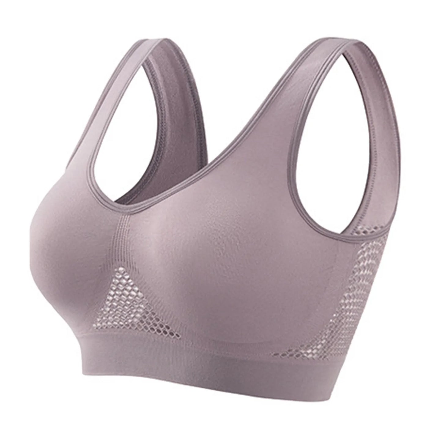Breathable Women's Shockproof Running Sports Bra With Soft Support