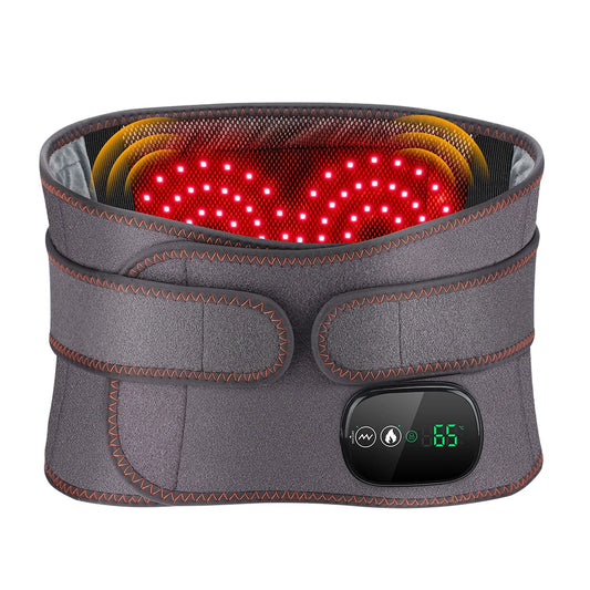 Agdoad Heating Vibration Massager Belt With Dual Light Hot Compress