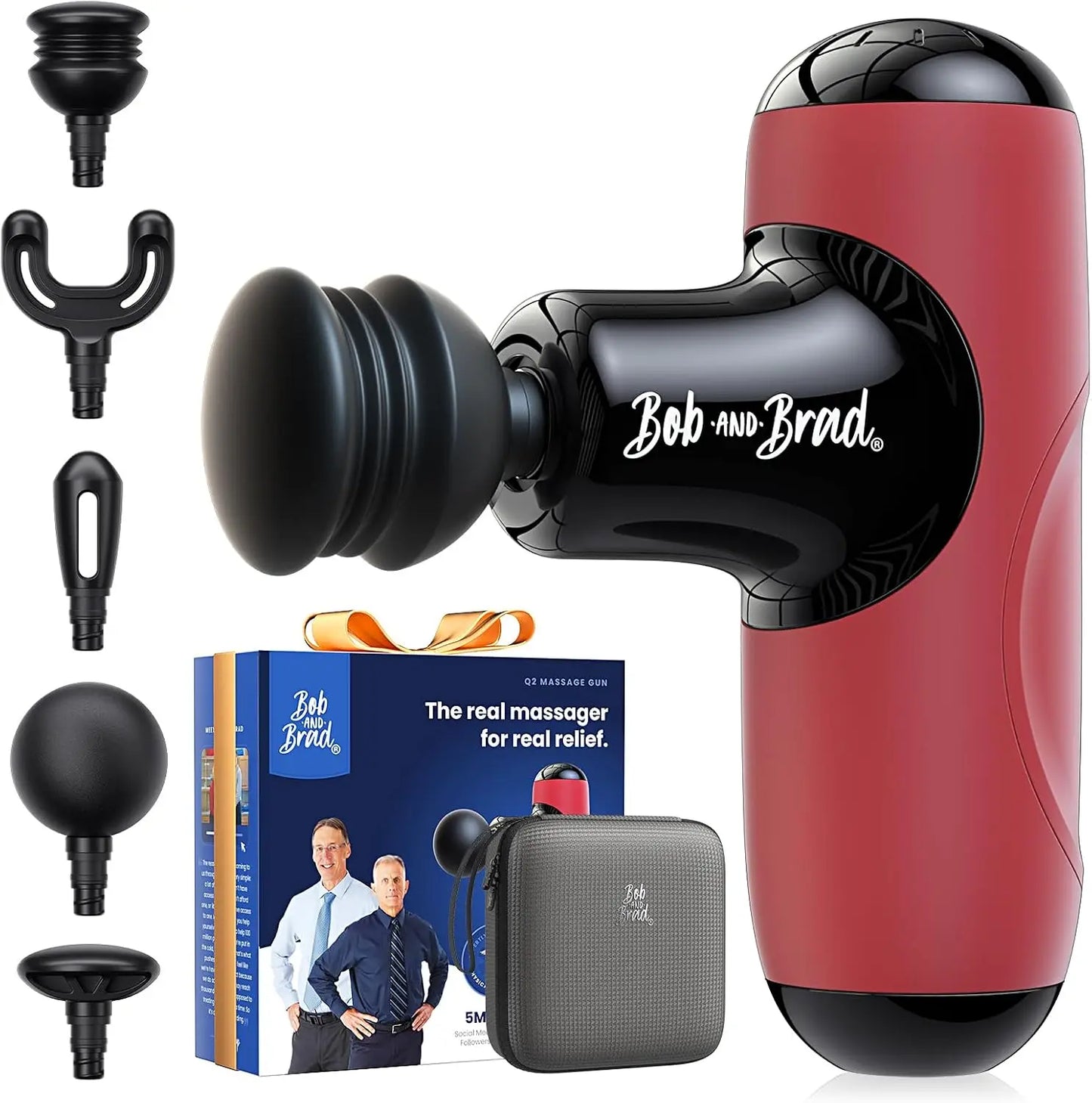 BOB AND B Q2 Pro Mini Massage Gun With HeatTherapy
