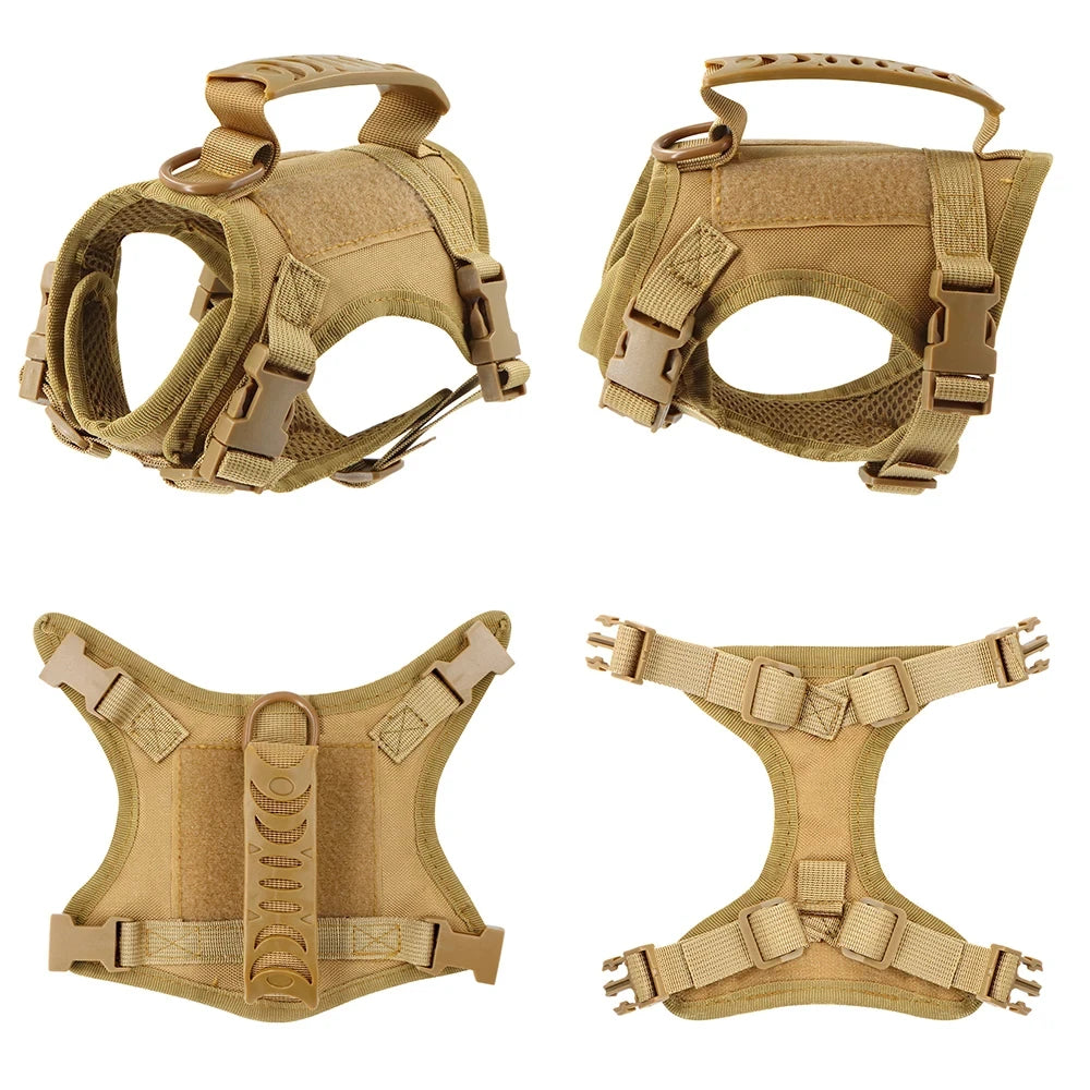 Petavel Tactical Cat Harness With Adjustable Padded Mesh Vest
