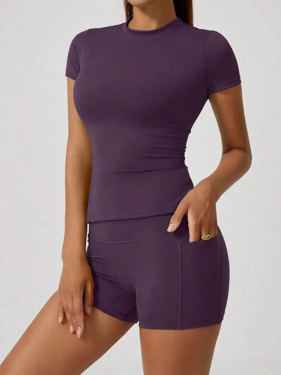 Women's Sports Short High Waist Tummy Control Butt Lifting Shorts