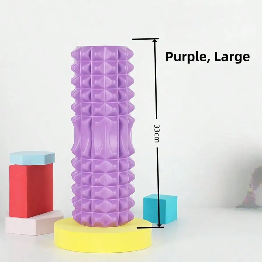 Foam Yoga Massage Roller Textured For Muscle Relaxation And Flexibility