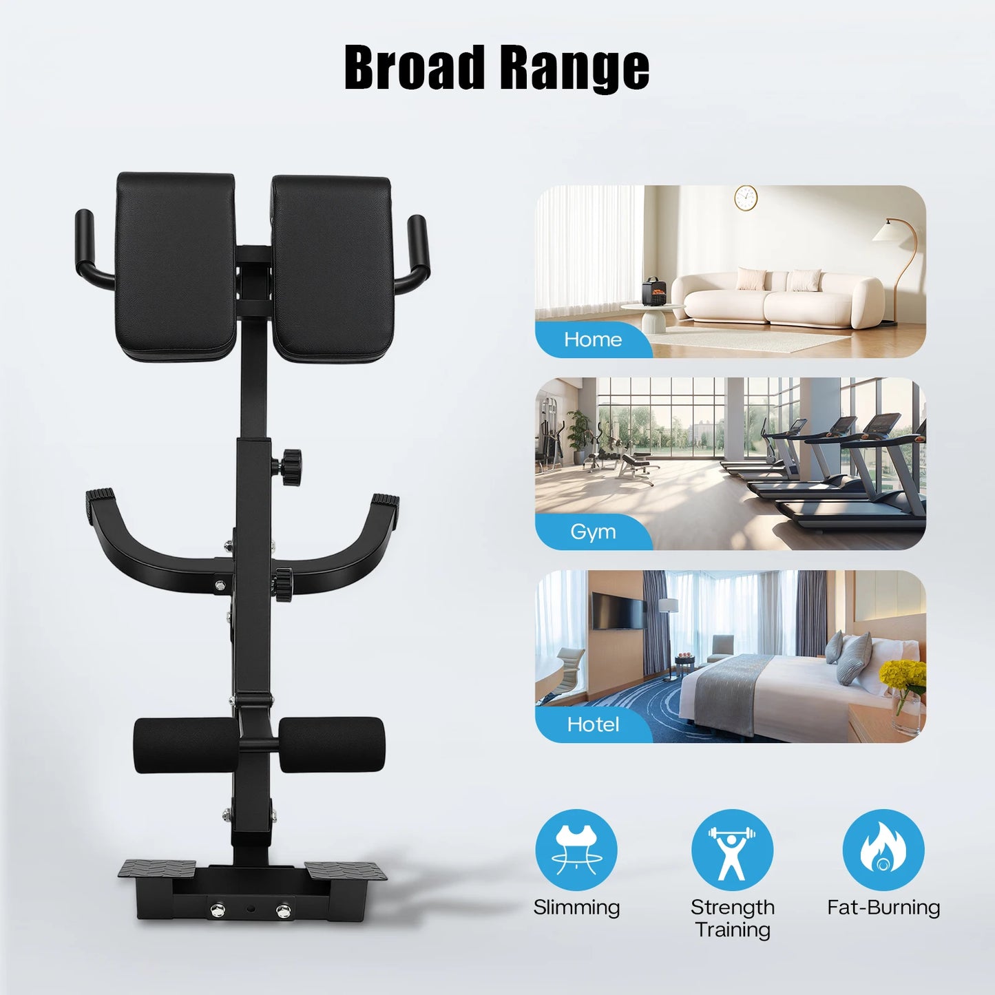 Roman Chair Back Extension Machine For Core And Abs Workout 330 Lbs