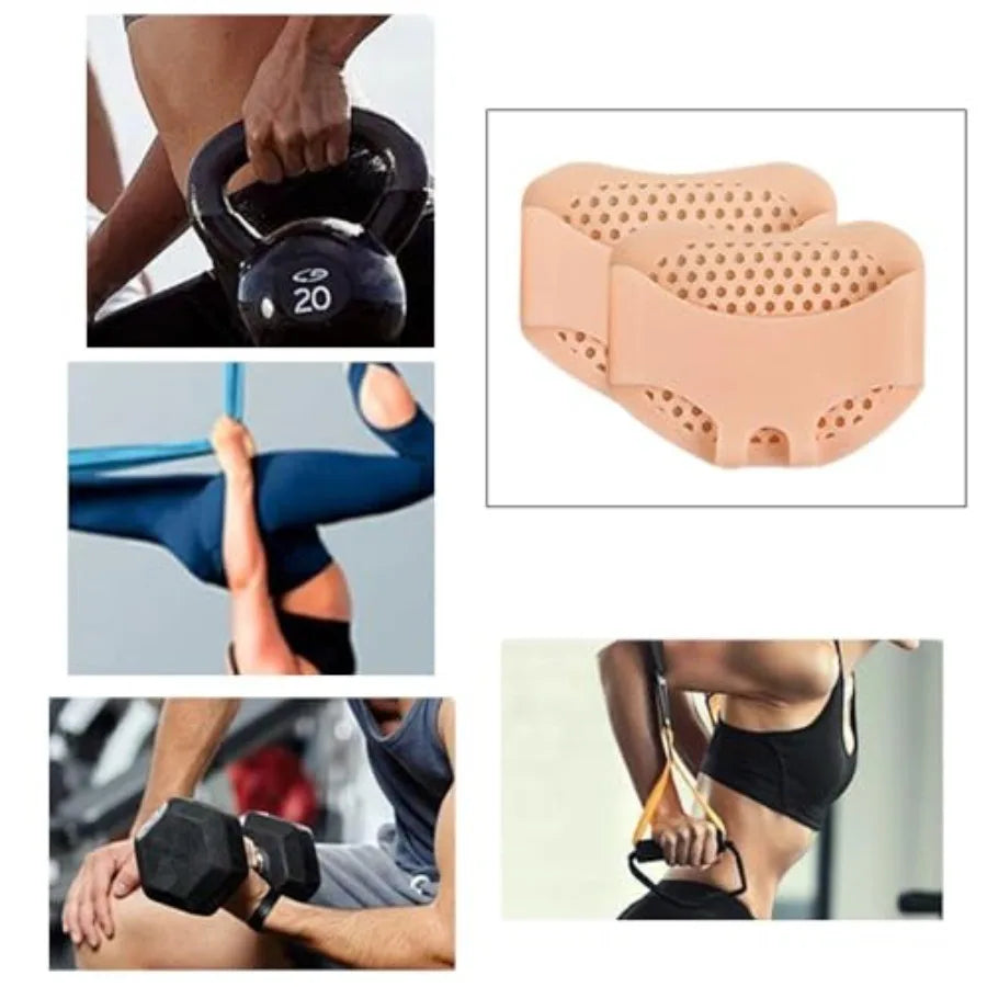 Anti Slip Silicone Weight Lifting Gloves With Shock Absorption Pads