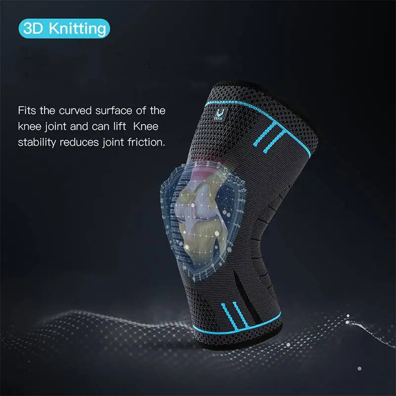 Compression Knee Support Sleeve Breathable Anti Slip For Sports