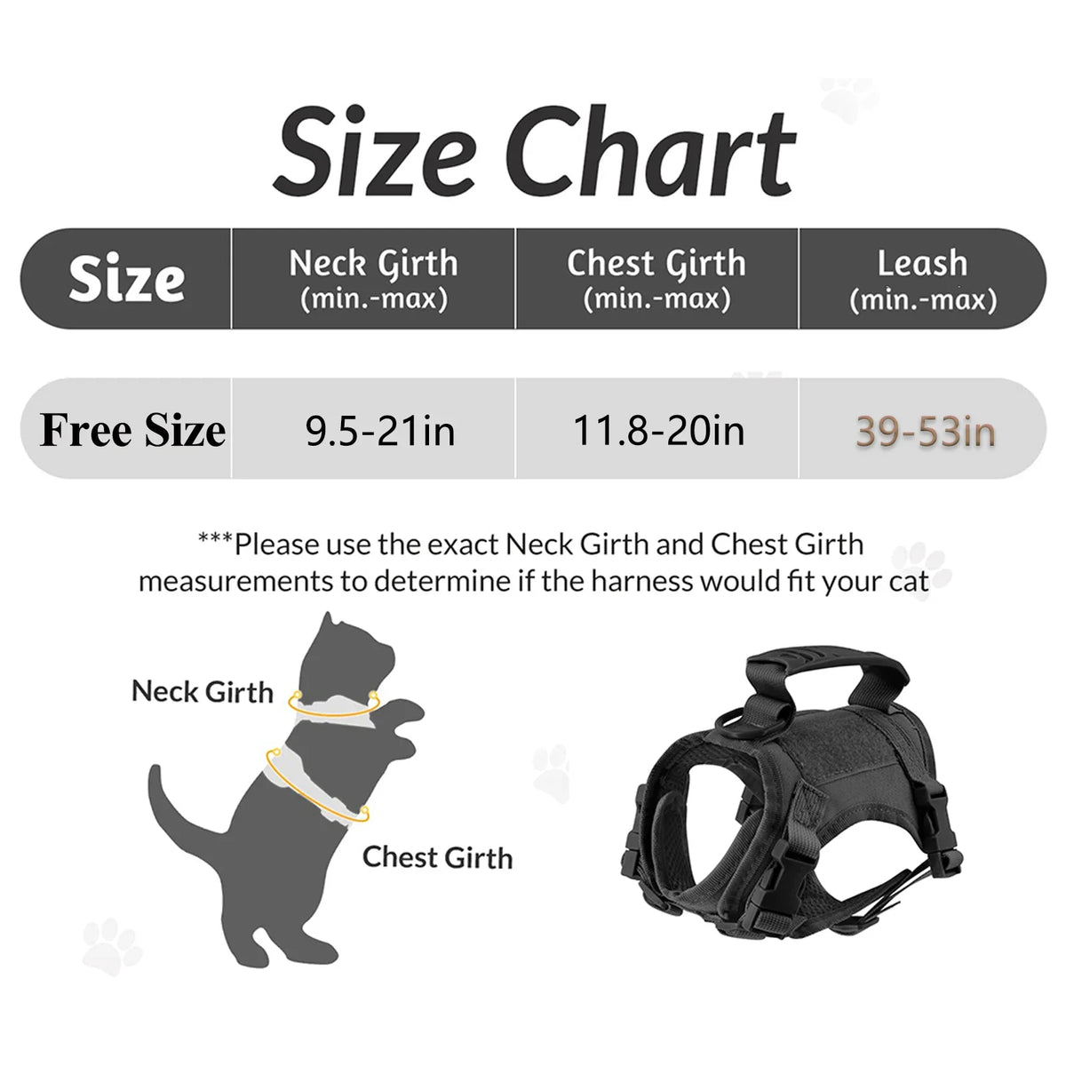 Petavel Tactical Cat Harness With Adjustable Padded Mesh Vest