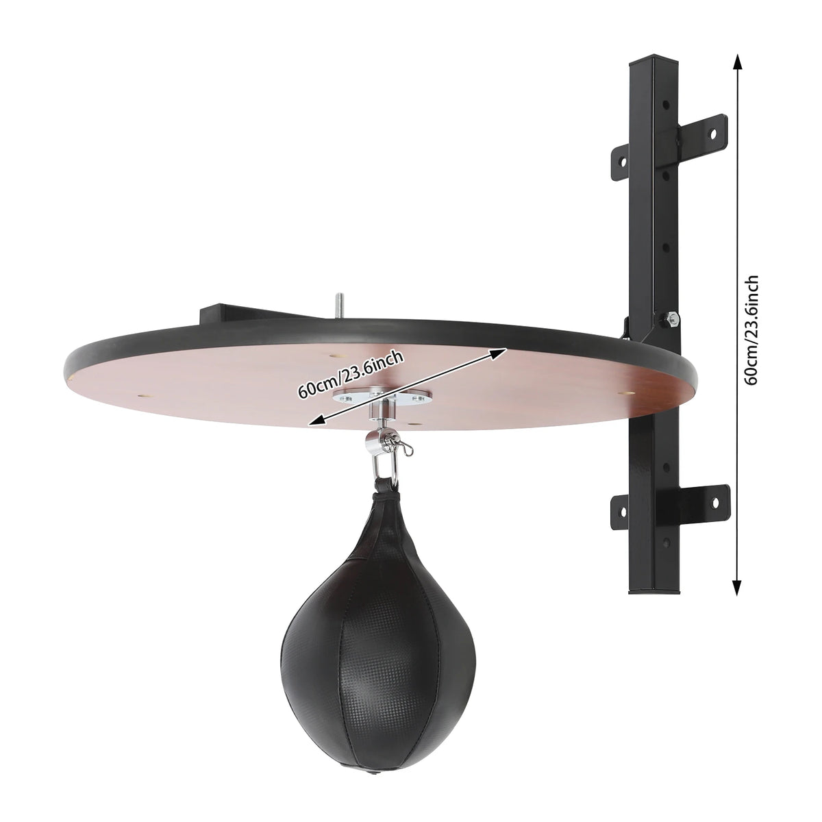 Rotating Wall Mounted Speed Bag Platform Boxing Training Kit