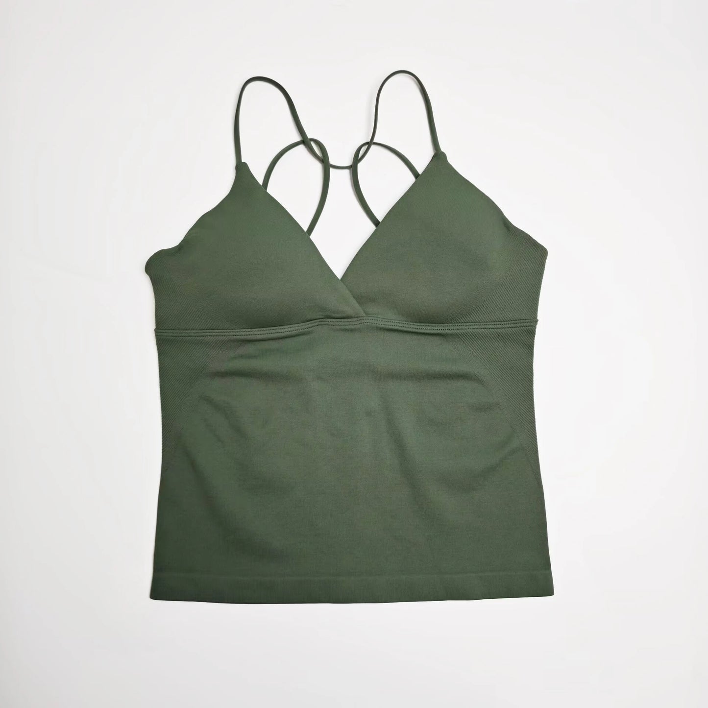 NCLAGEN Vision Twist Front Longline Seamless Yoga Tank