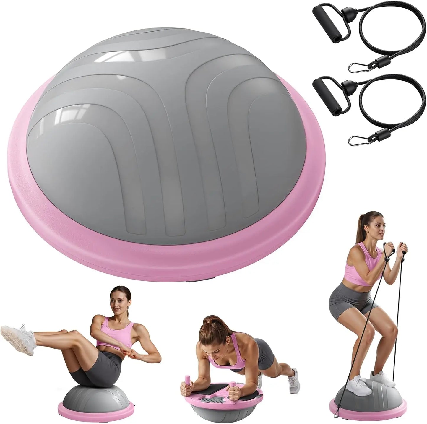YTYIN Balance Ball Trainer With Resistance Bands For Core Strength